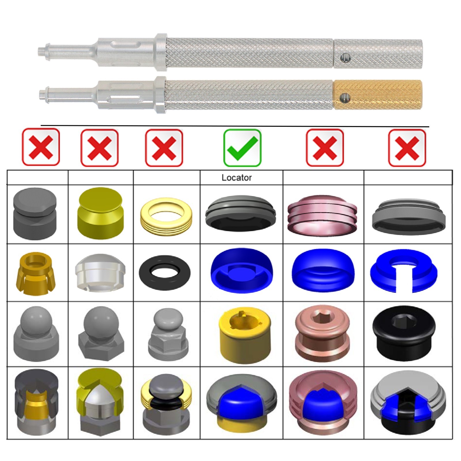 Dental Fit Zest Locator Abutment Legacy Anchor Overdenture Hiossen Zimmer Nobel