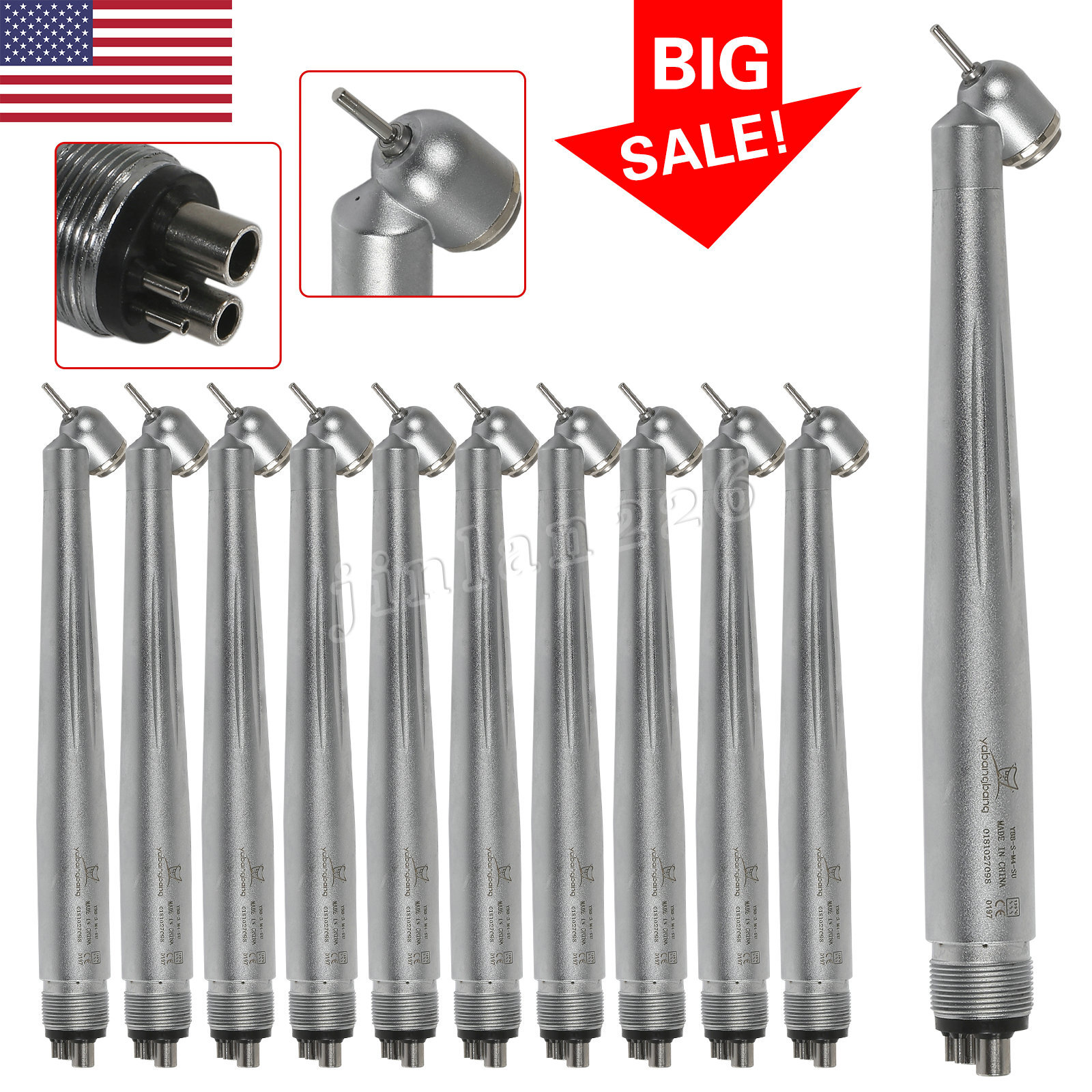 USA NSK PANA Turbina Dental 45 Degree Surgical High Speed Handpiece Push 4H WCA4