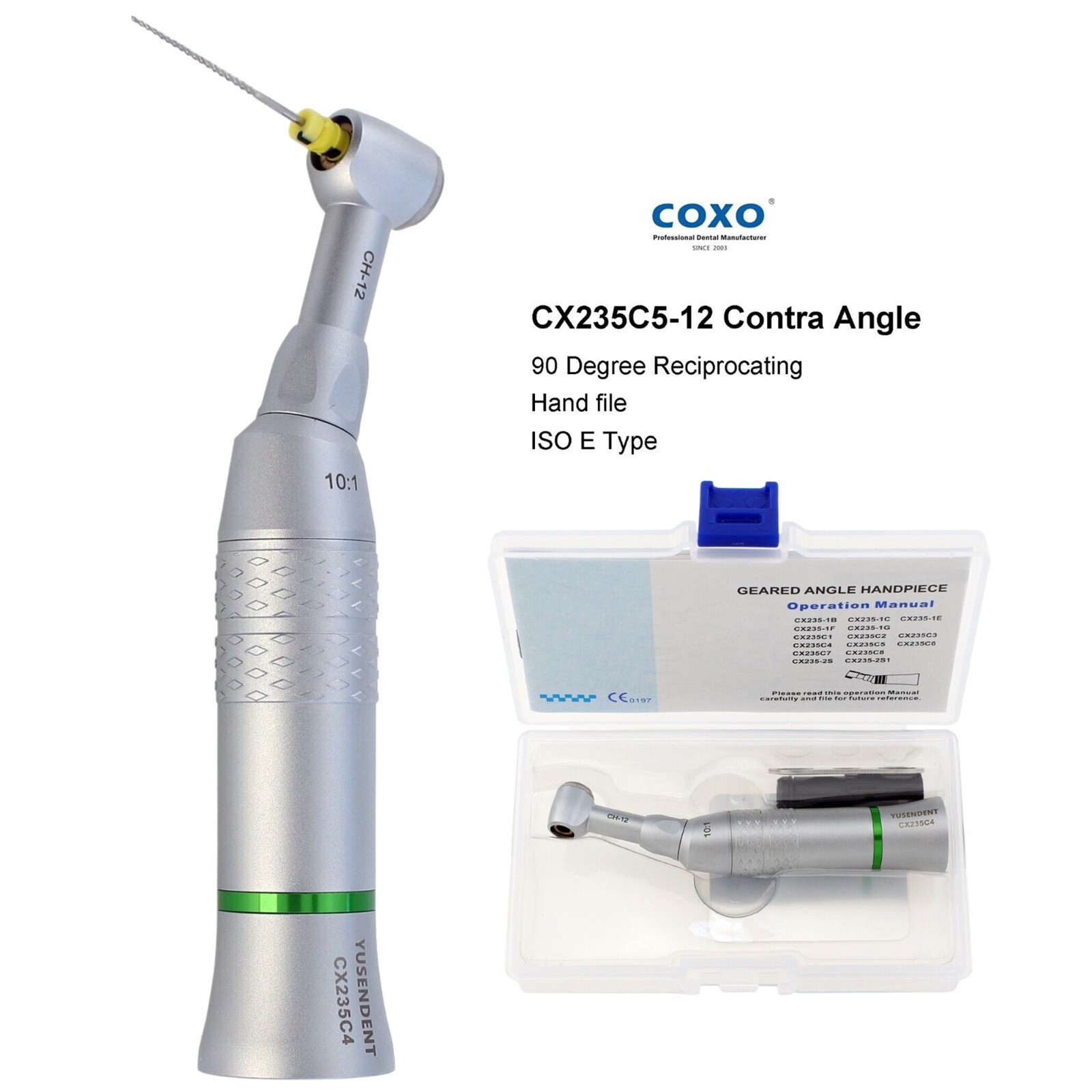 COXO Dental M4 Endo Handpiece 10:1 8:1 6:1 Endodontic Contra Angle Wave One NSK