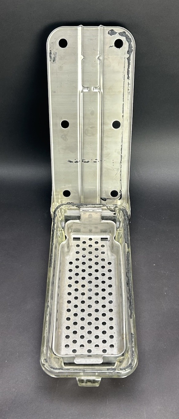 BP Bard-Parker Pyrex Glass & Stainless Steel Instrument Sterilization Tray