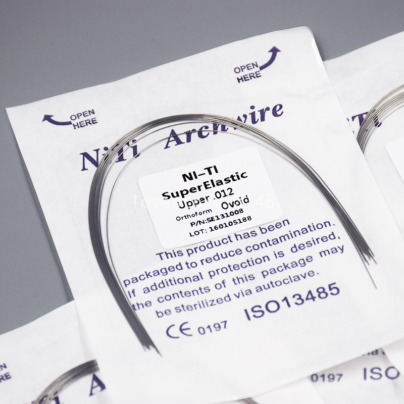 10 Pcs Dental Orthodontic Niti Arch Wire Round Super Elastic Upper Lower 012-020