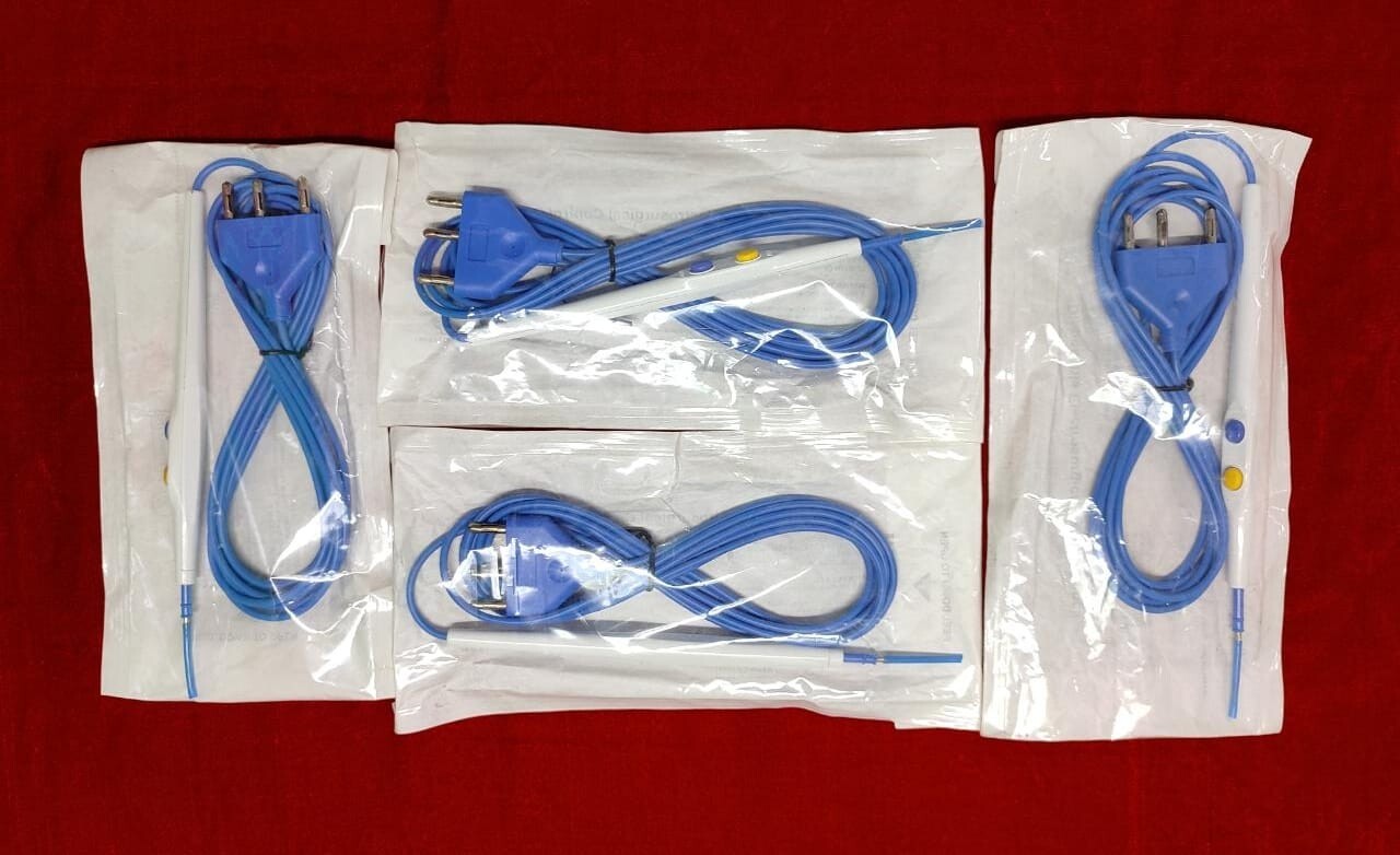 Laparoscopic Disposable Electrosurgical Pencil Surgical Surgery Instruments-4pc