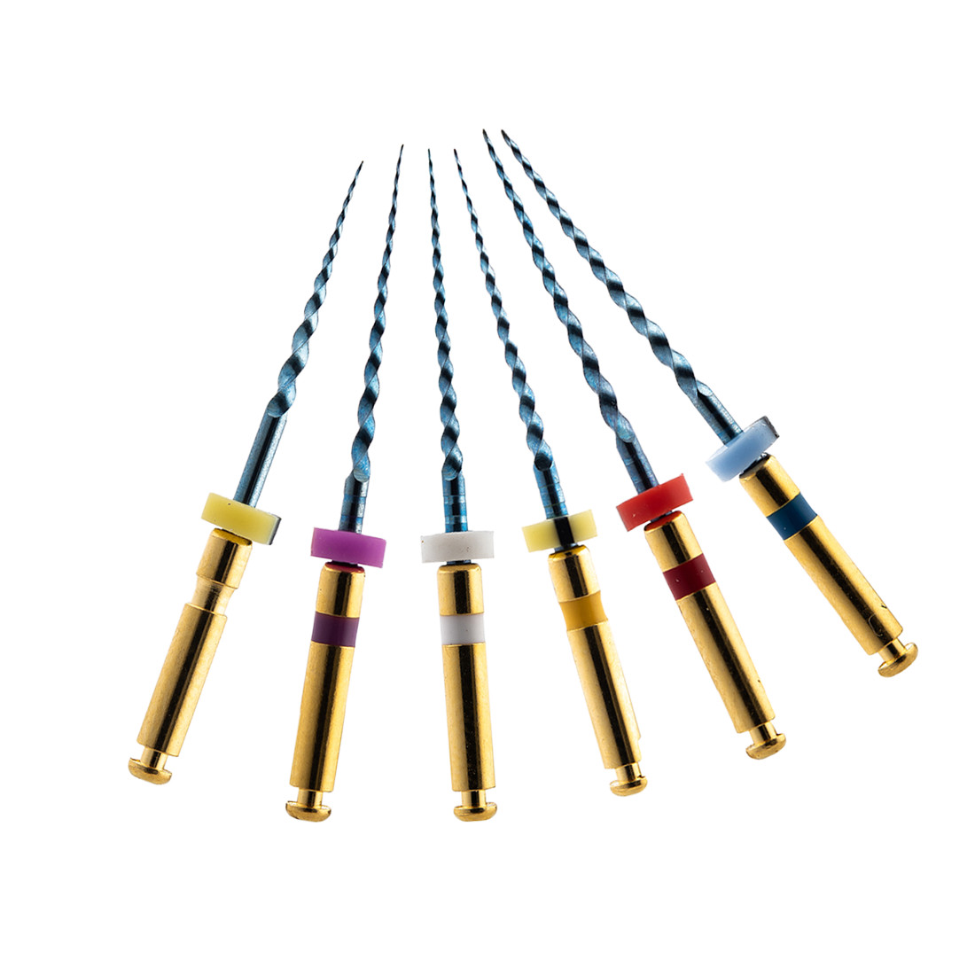 6Pcs Dental Endodontic Rotary Files X-pro Gold taper NITI Motor Tips SX-F3 25MM