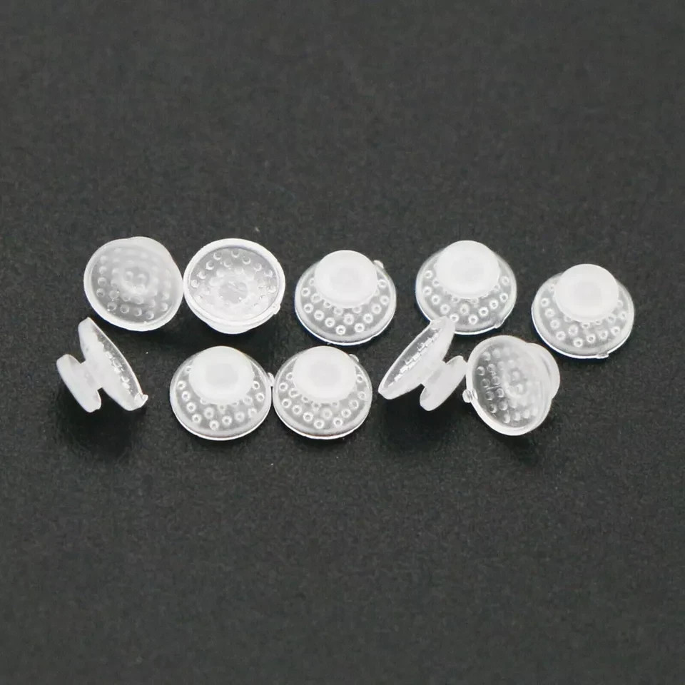 10Pcs/Pack Dental Clear Orthodontic Ceramic Lingual Button Bondable Round Base