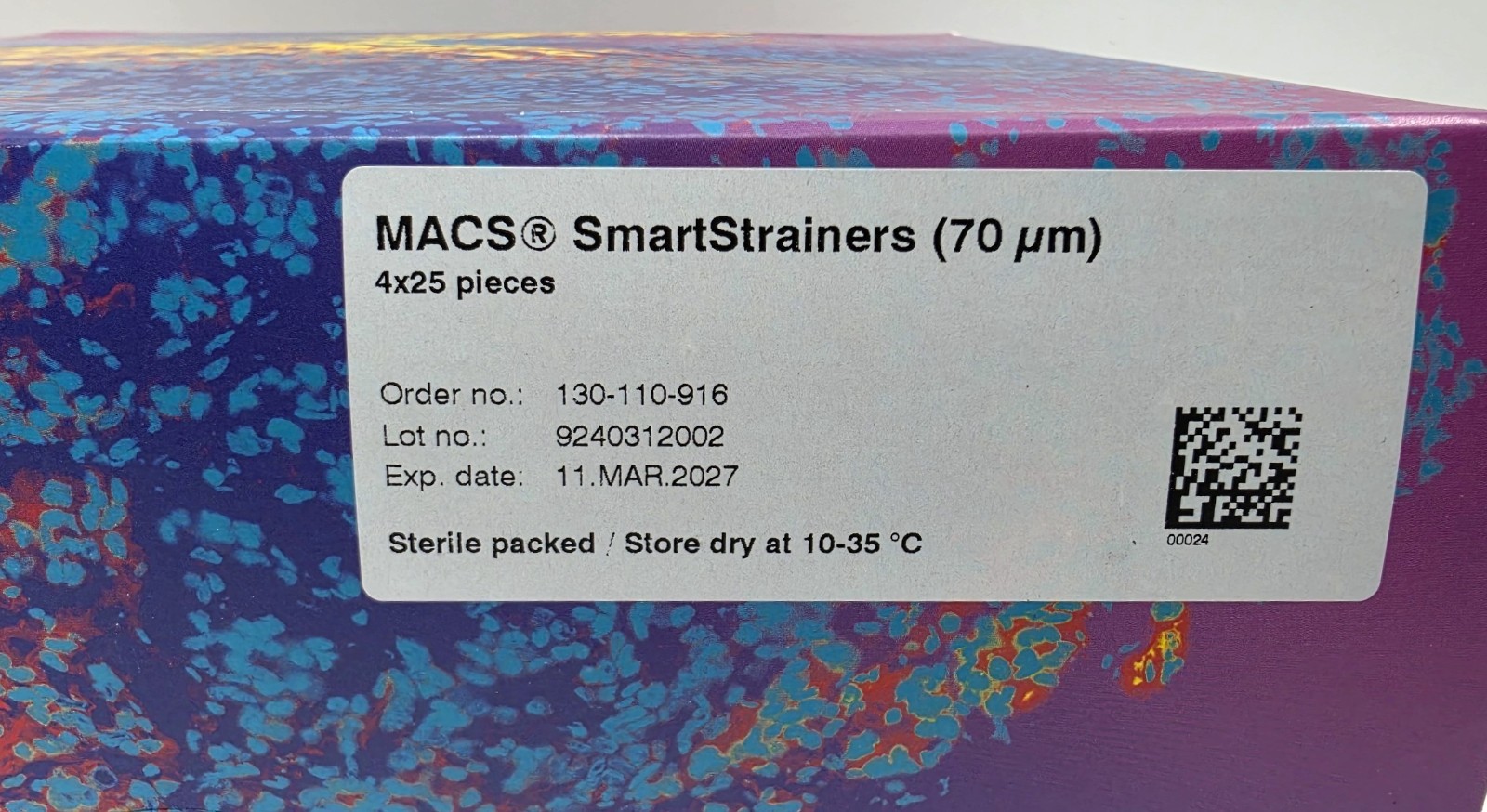 Miltenyi Biotec 130-110-916 MACS SmartStrainers 70 µm, 100 pcs, exp 3/2027