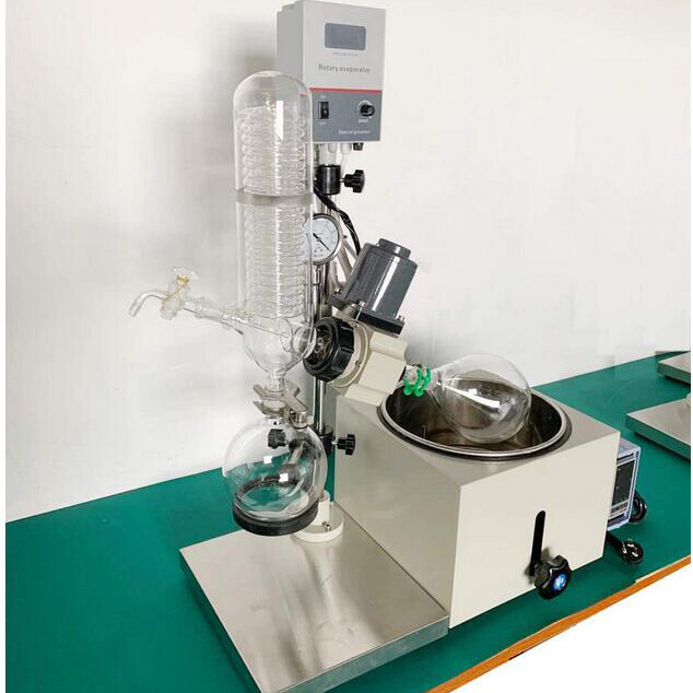 5L Rotary Evaporator Lab Evaporator with Manual Lifting Rotavapor 110V LCD Scree