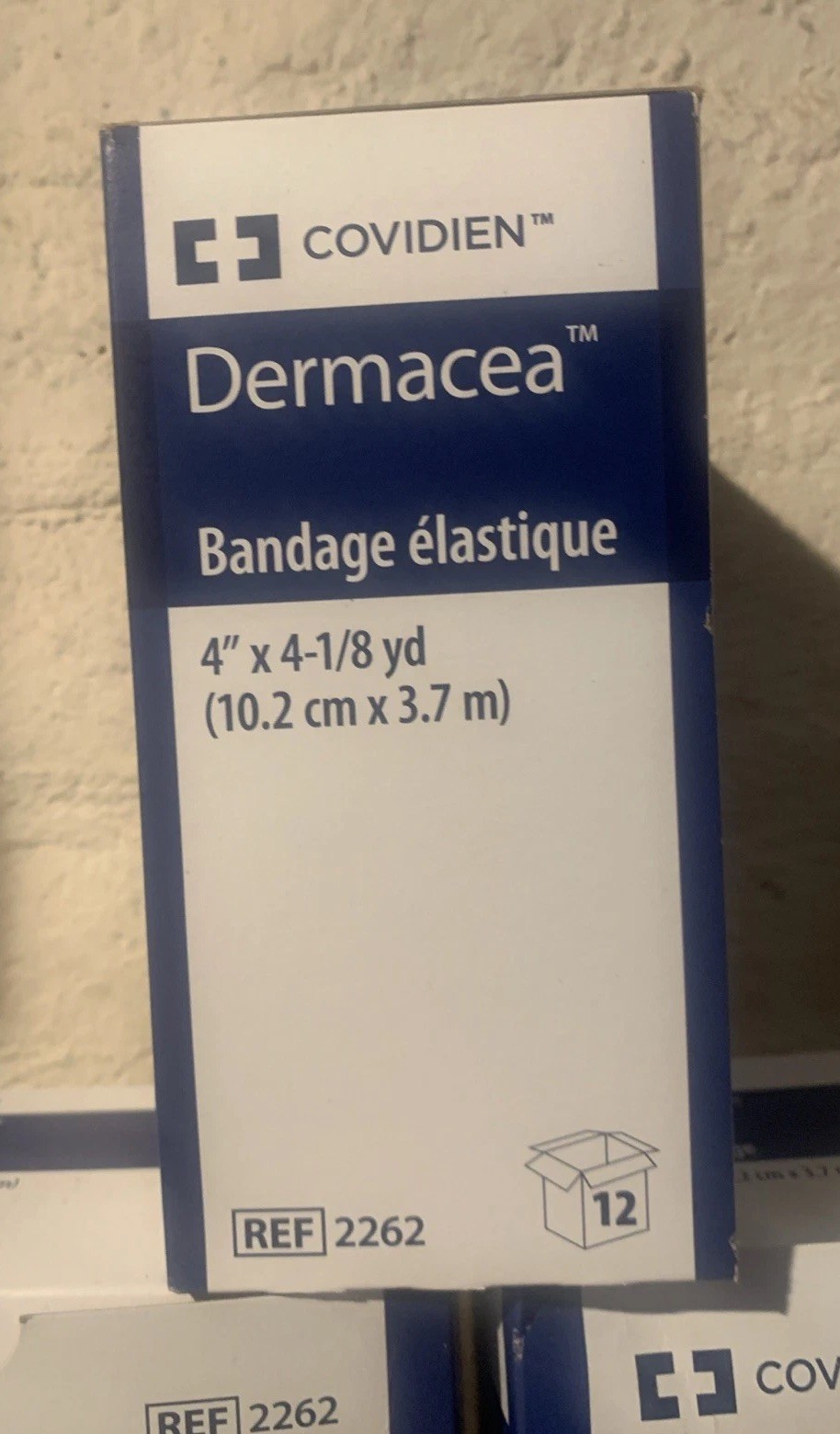 Lot Of 36 NewCovidien 2262 Dermacea Stretch Bandage 4”X 4 1/8 Yds 3 Boxes Of 1
