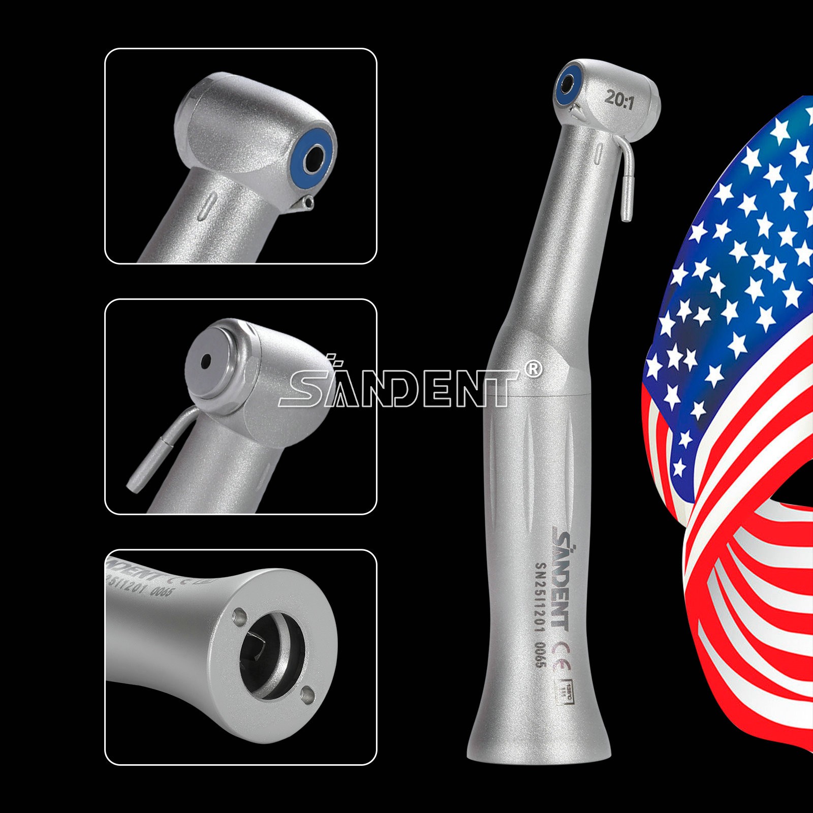 NSK MAX SG20 Dental 20:1 Reduction Implant Surgical Contra Angle Handpiece