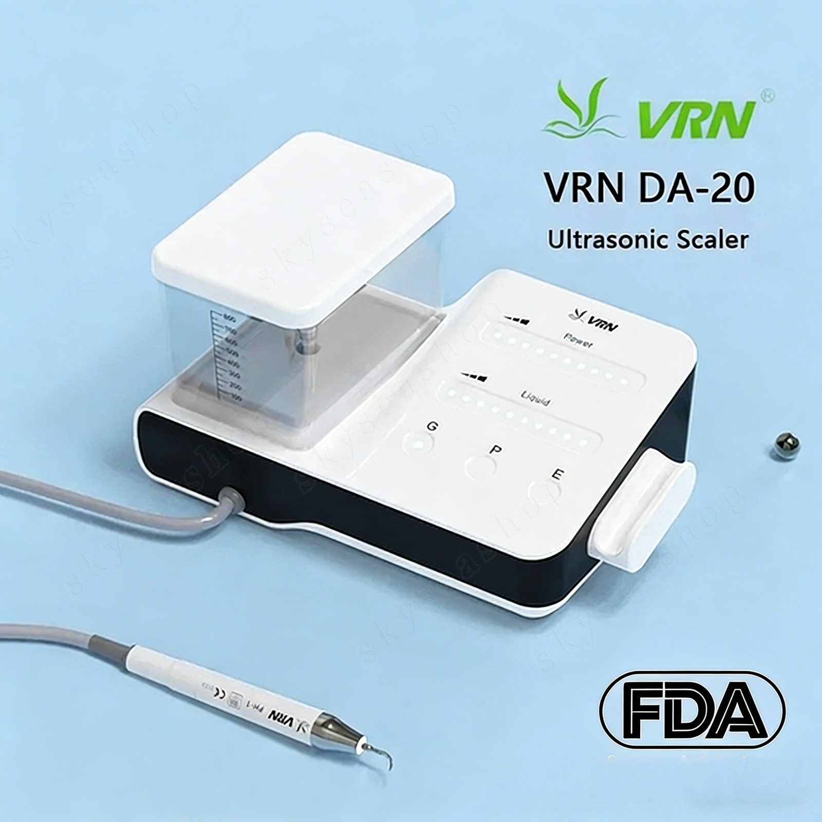 LED Dental Portable Ultrasonic Piezo Scaler+Bottle fit EMS Cavitron Handpiece