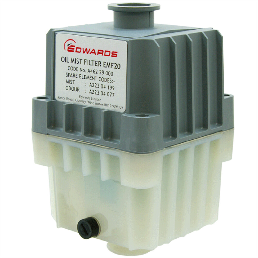Edwards EMF10 EMF20 Oil Mist Filter, KF25 Ports, for RV3, RV5, RV8 Vacuum Pumps
