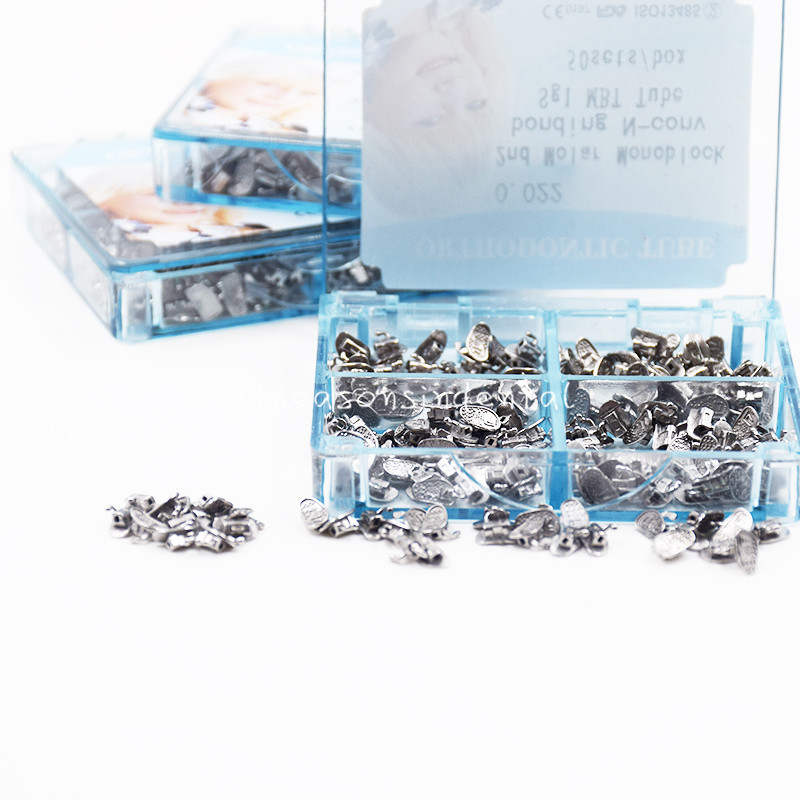 200 Pc Orthodontic Split 1st Molar Buccal Tube Roth 022 Non-Convertible Bondable