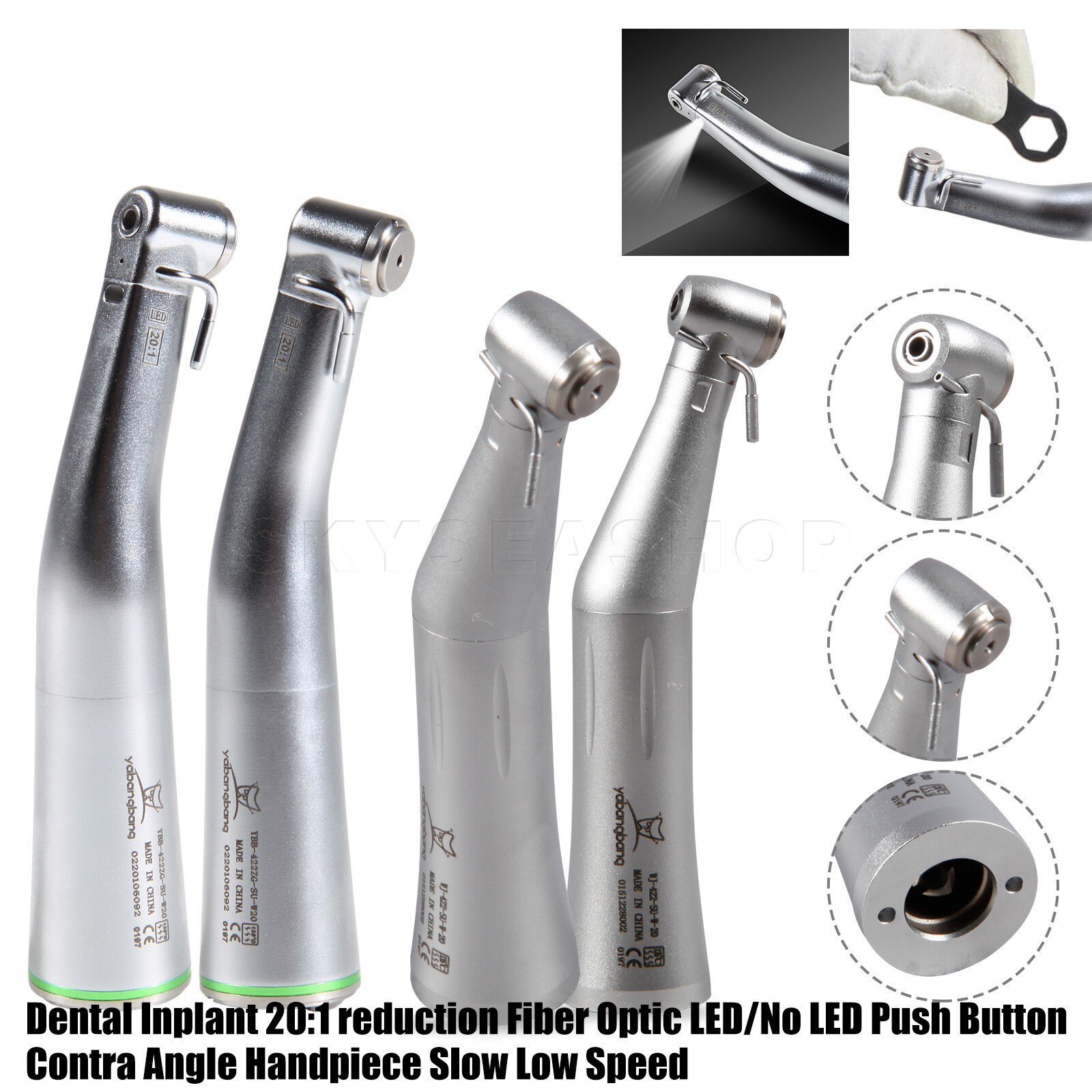 NSK S-Max SG20 Dental Handpiece Surgical Implant Reduction LED/Non LED 20:1
