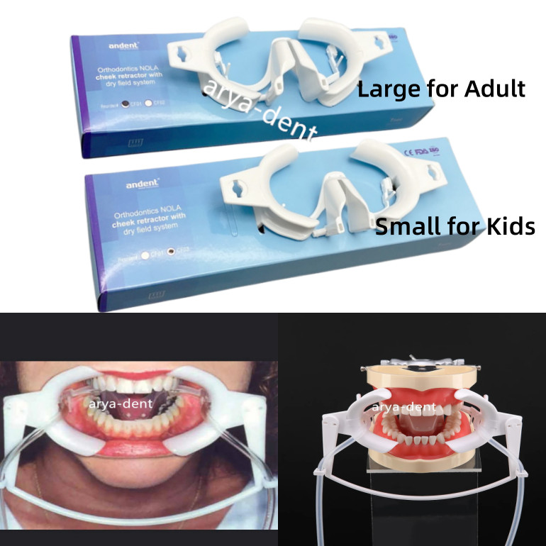 Dental Ortho Nola Dry Field System Cheek Retractor Mouth Lips Opener Large Small