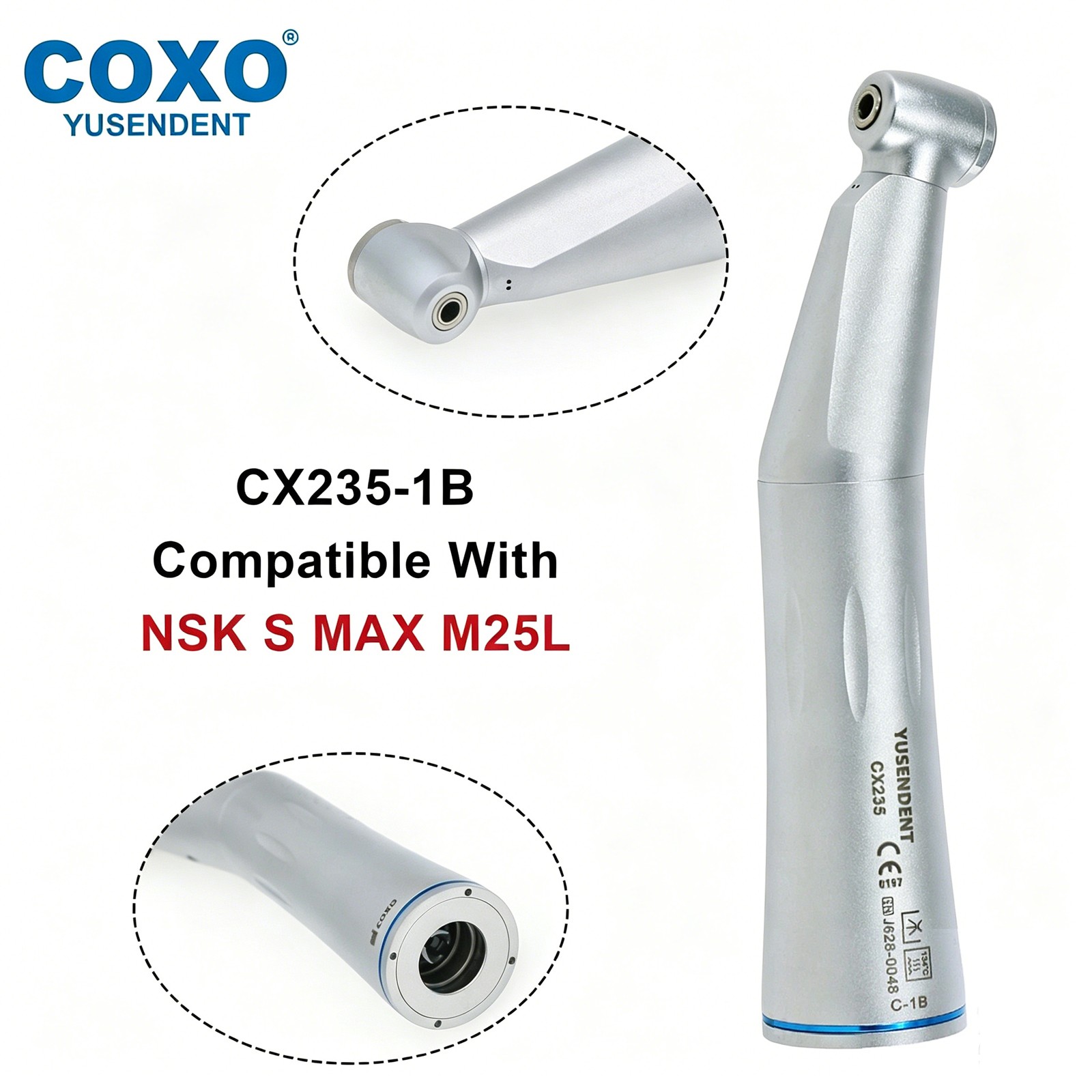 COXO Dental Low Speed Contra Angle Handpiece Air Motor 2/4 Holes Rotor Head Part