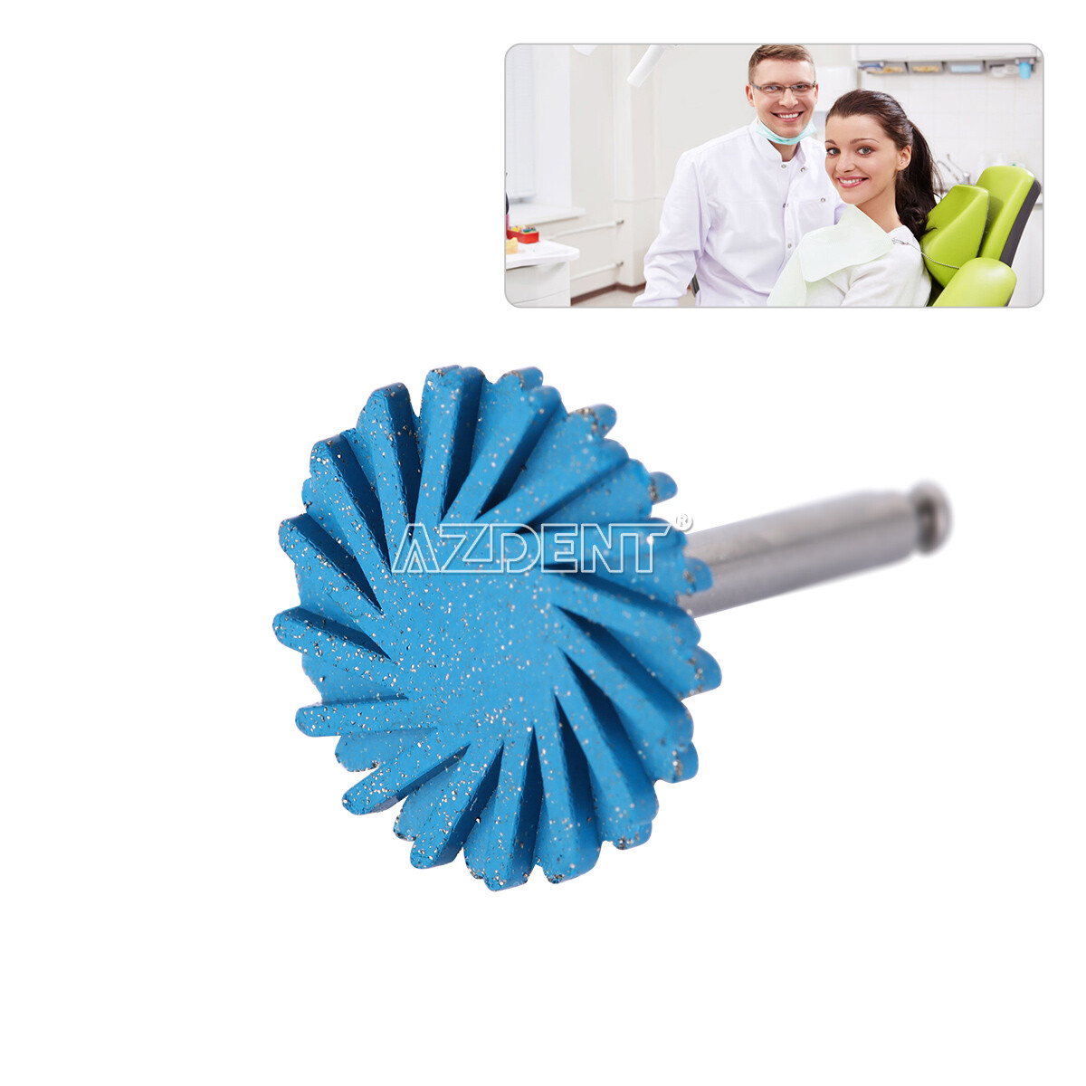 6pcs/Set Dental Handpiece Composite Diamond System RA disc 14mm wheel polishing
