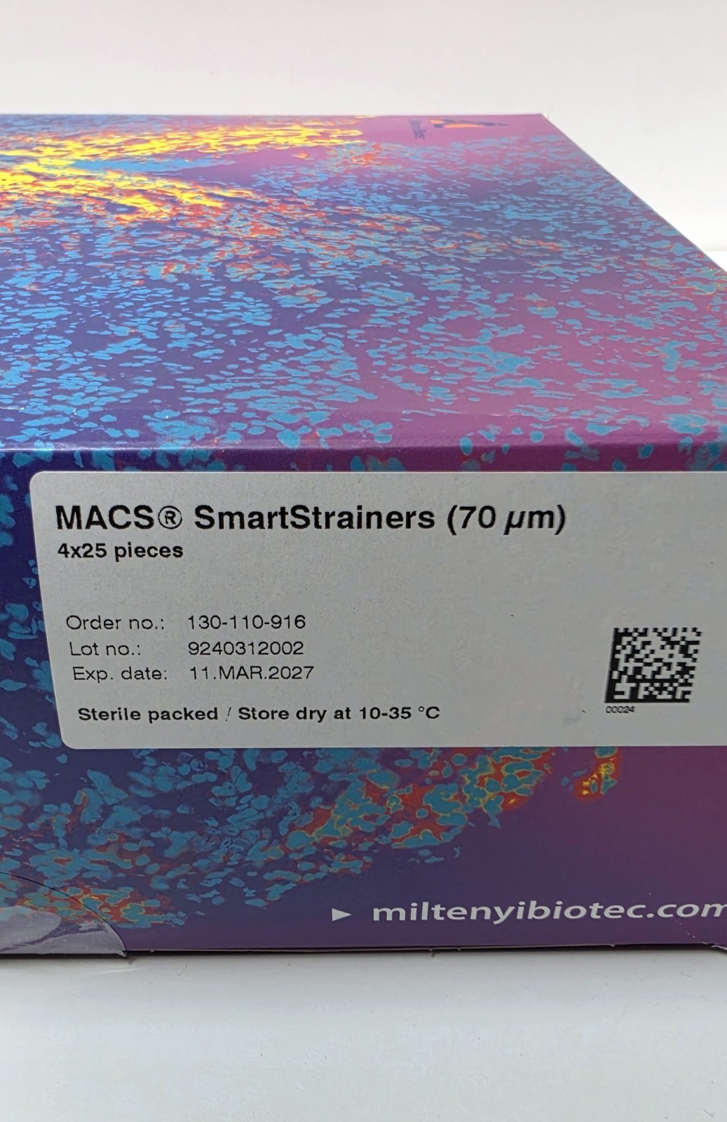 Miltenyi Biotec 130-110-916 MACS SmartStrainers 70 µm, 100 pcs, exp 3/2027