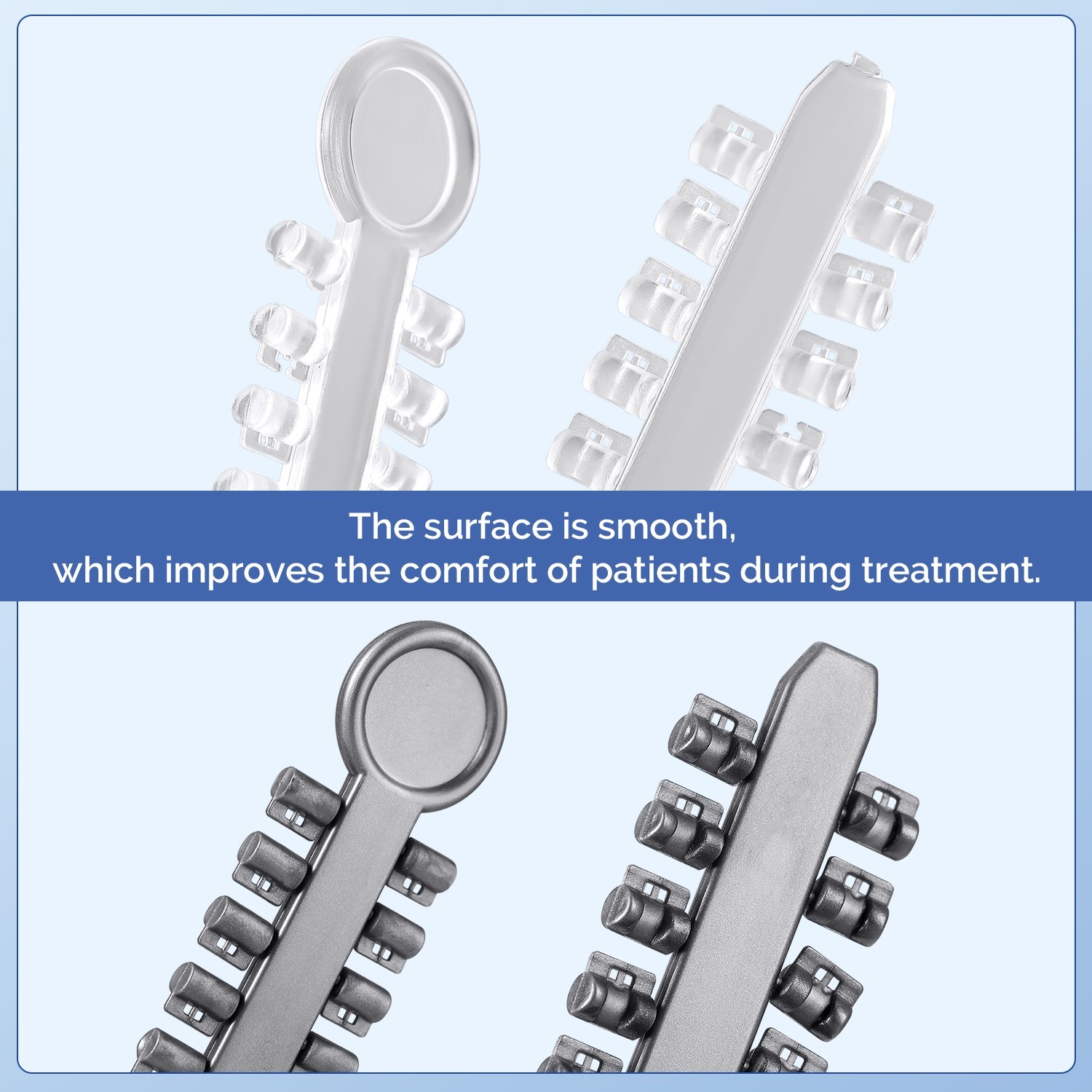 200pcs Dental Orthodontics Rotation Wedges Teeth Whitening High Elastic Rubber