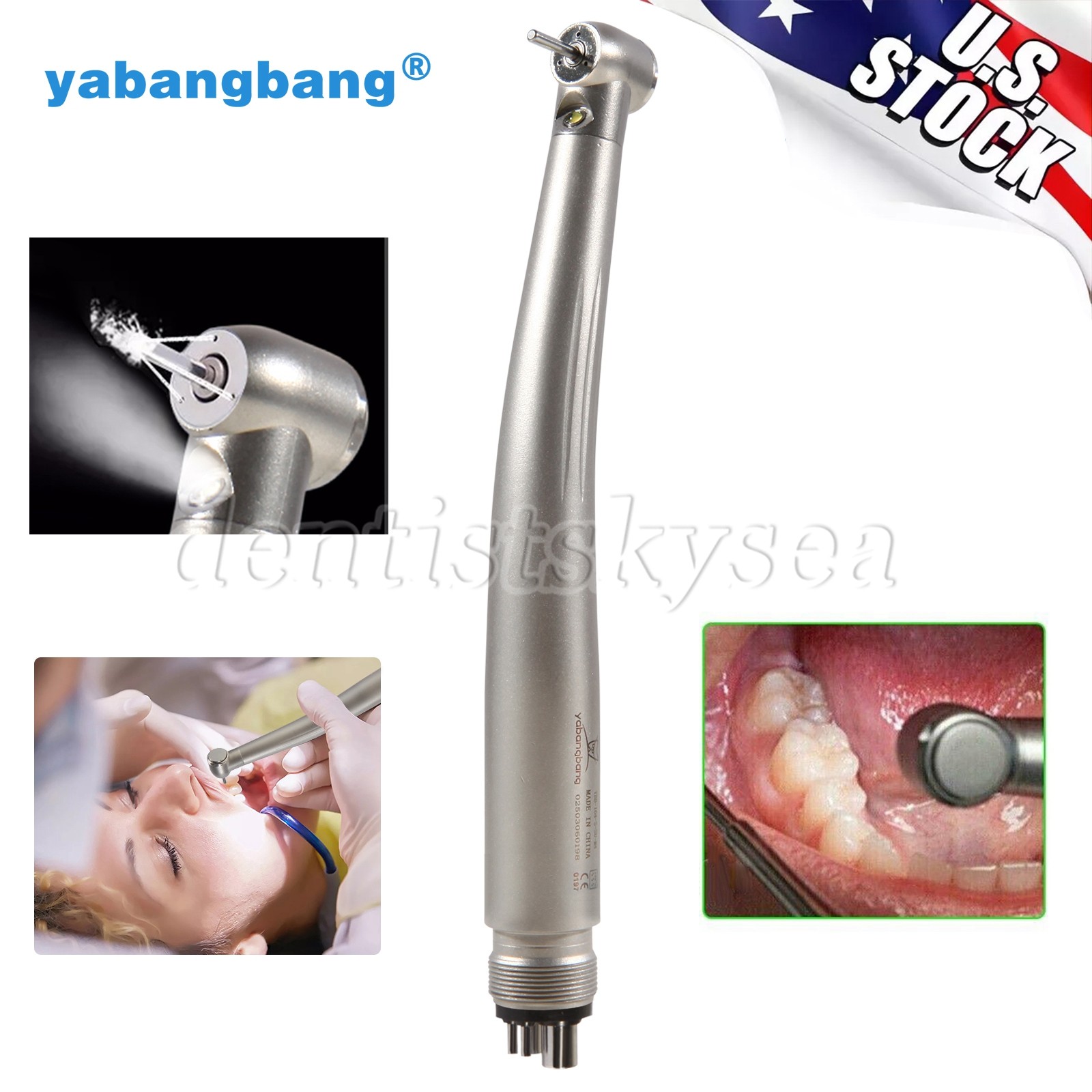 Dental LED Fiber Optic E-generator / High Speed Handpiece 2/4Hole Y1BA Y