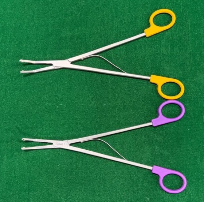 2pc Laparoscopic Open Surgery Hem-o-Lok Applier Yellow (XL)/ Purple (L) Reusable