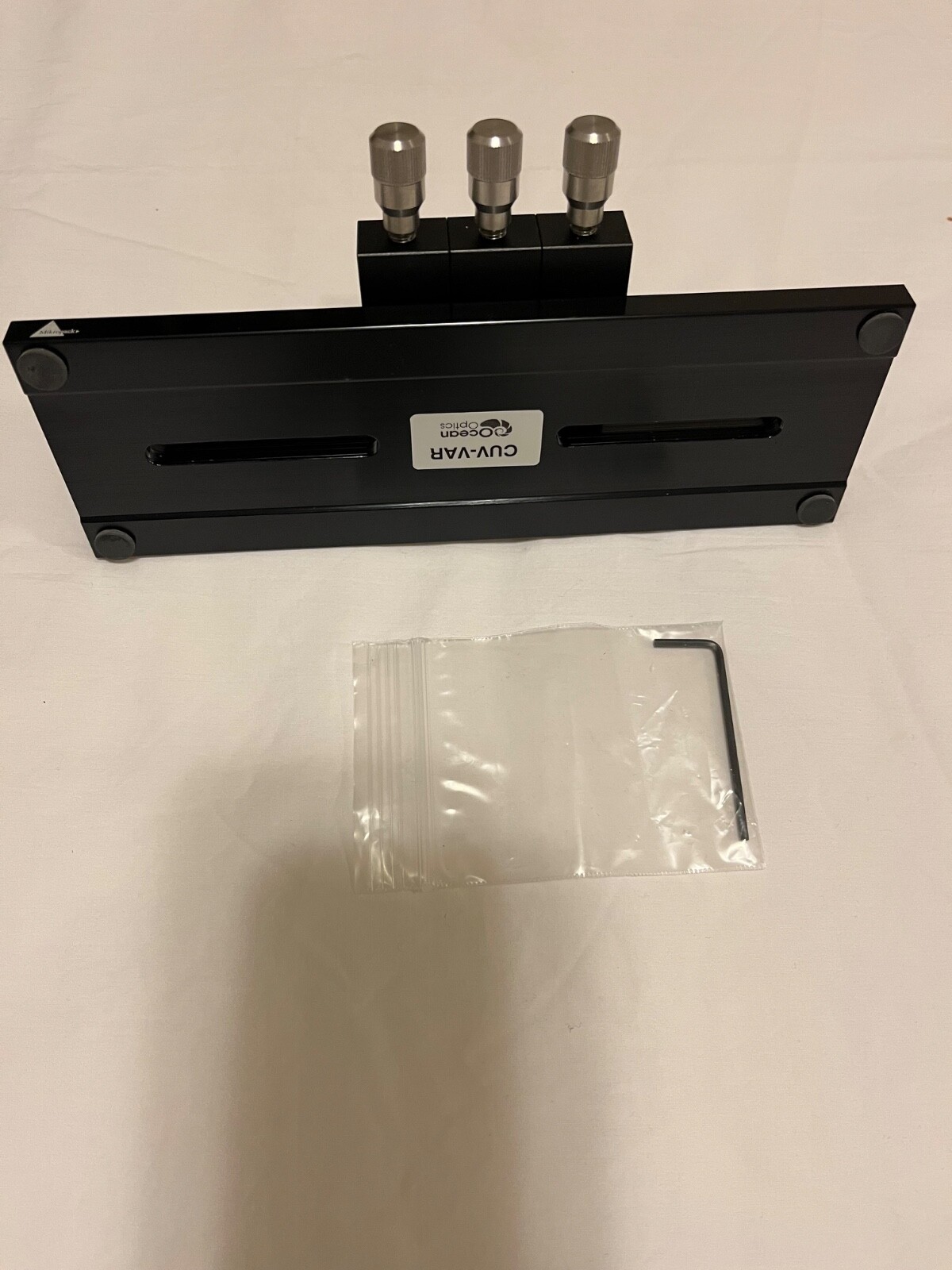 Ocean Optics CUV-VAR Adjustable Lens and Cuvette Holder with Flow Cell Adapter
