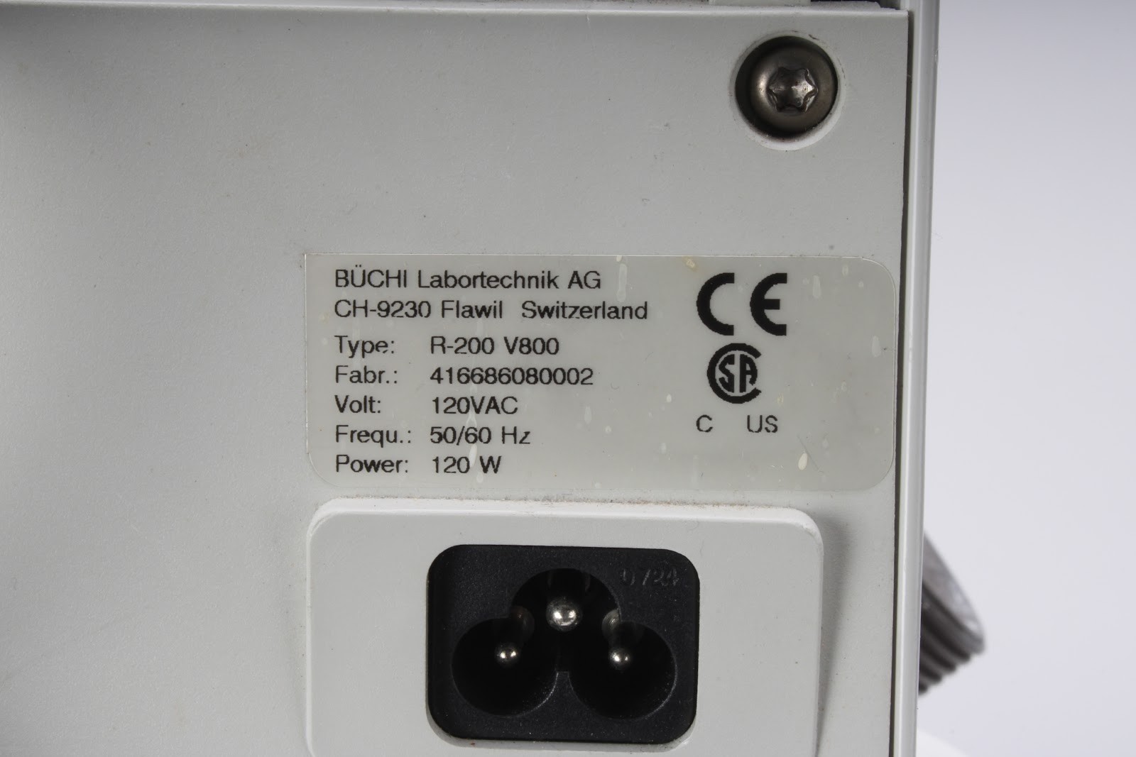 Buchi R-200 Rotavapor System With B-491 Heating Bath – Fair Condition
