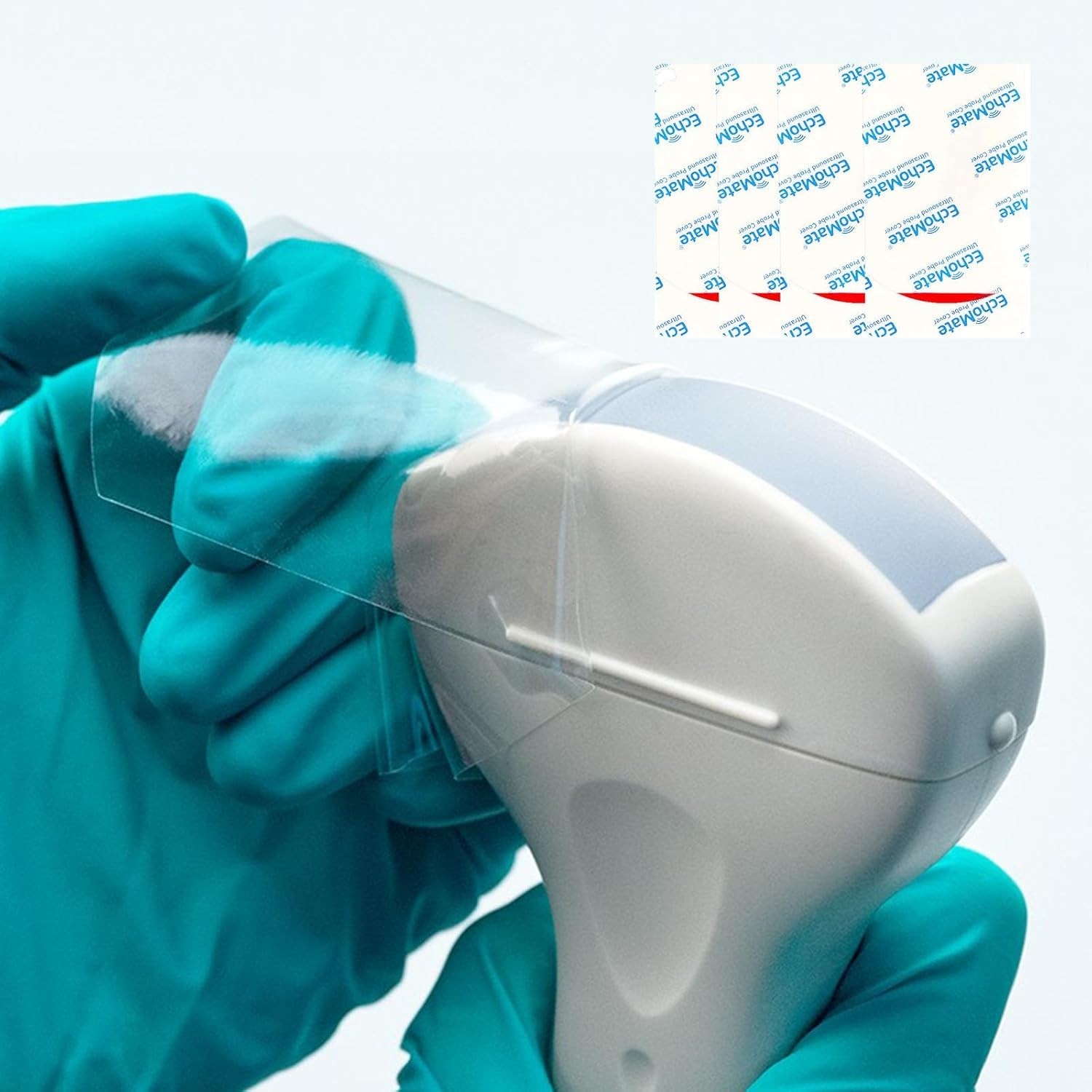 Disposable Ultrasound Probe Covers – 50 Pack, Latex-Free, Clear, 5×3 Inches
