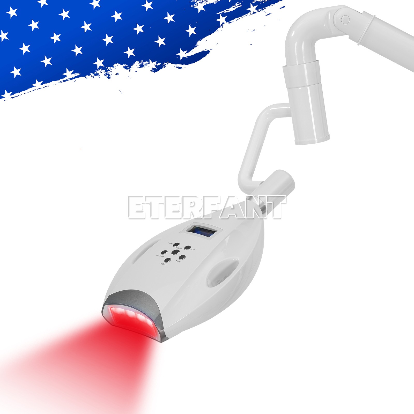 Dental Mobile Teeth Whitening Light Lamp Teeth Machine Blue/Red/Purple Light