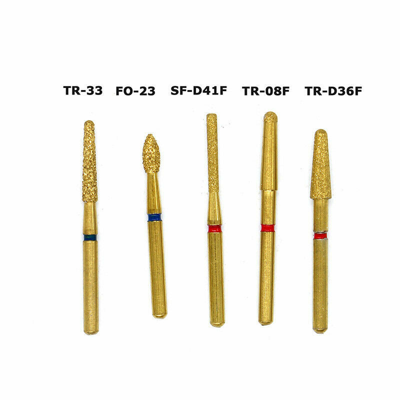Dental Anterior Posterior Ceramics Zirconia Crown Burs Preparation Kit FG1112D