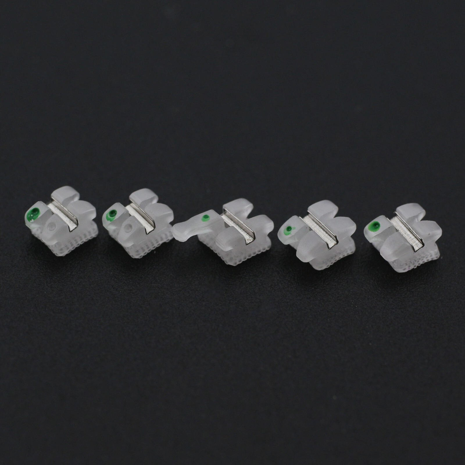 Orthodontic Ceramic Bracket Metal Slot Aesthetic Braces MBT 022 5-5 3M Clarity
