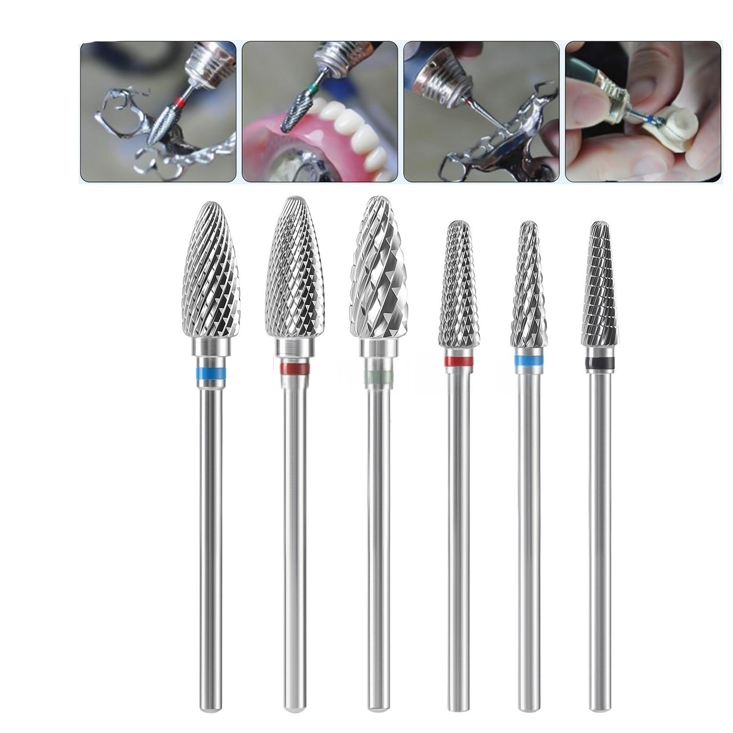 1Pc Dental Carbide Tungsten Burs Low Speed Steel Polishing Cutting Bur HP 2.35mm