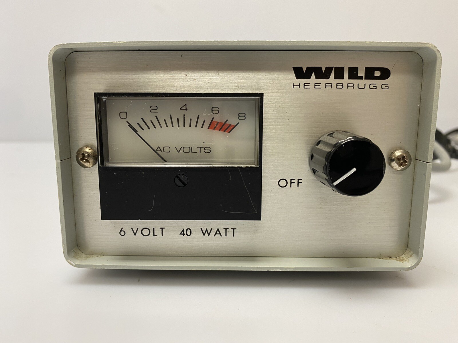Wild Heerbrugg Model 001018 A 6 Volt 40 Watt Microscope Power Supply