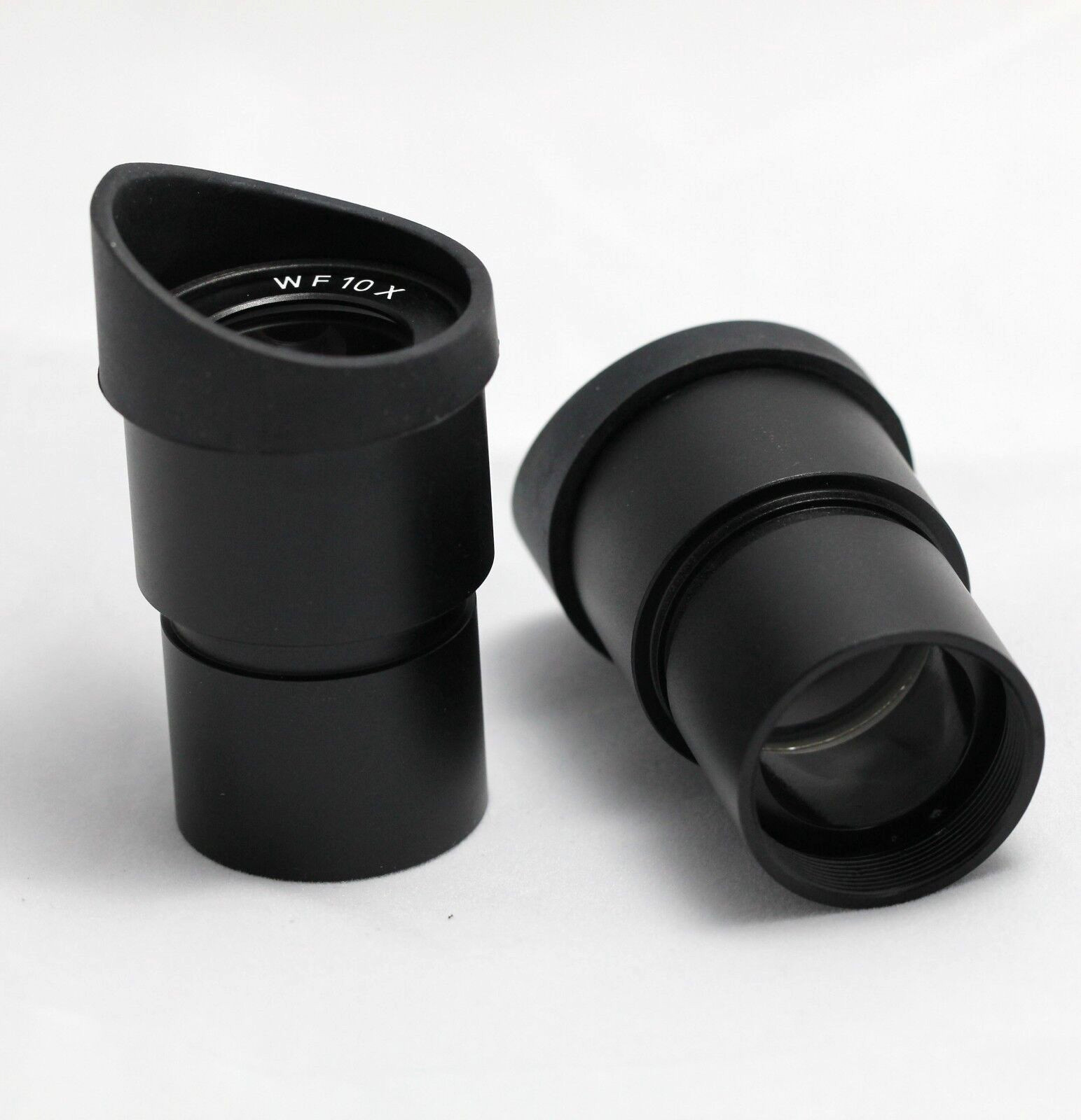 New Pair widefield WF10X Microscope Eyepieces ACHROMATISM 30MM with eyeguards
