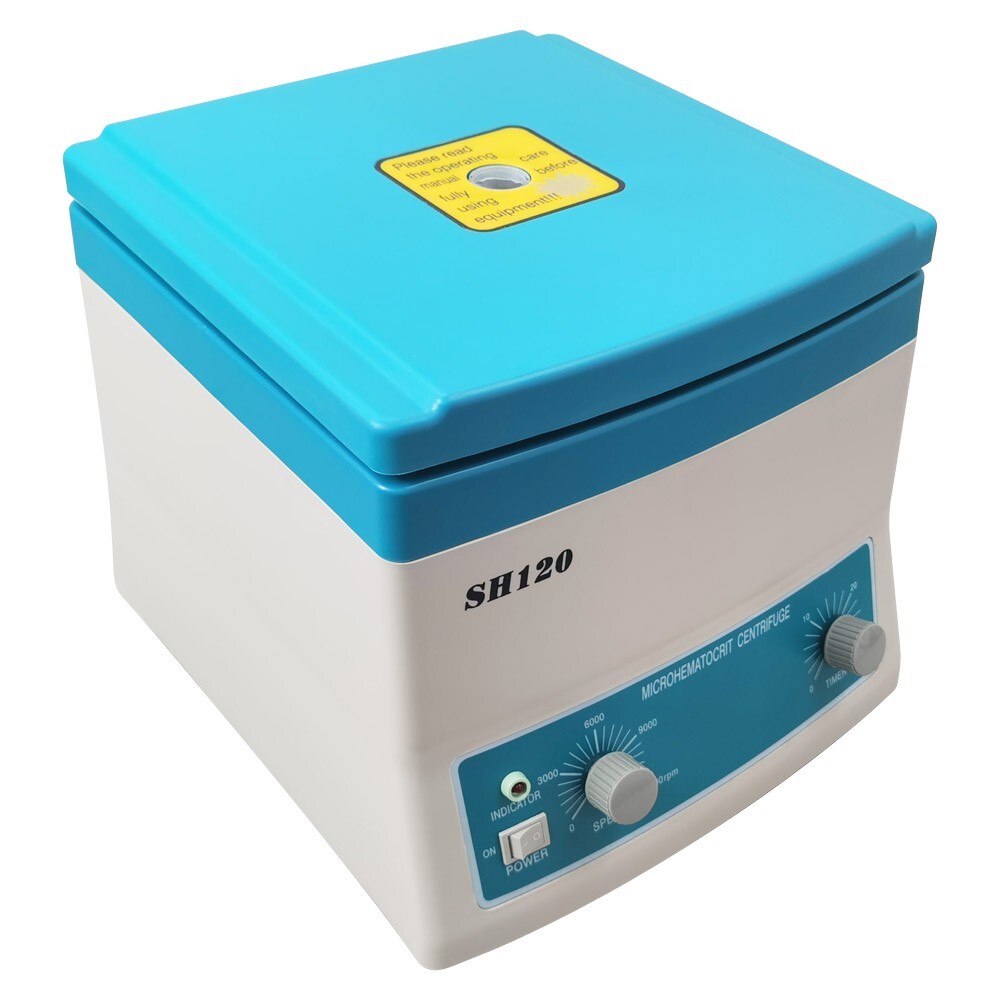 110V SH-120 Microhematocrit High Speed Electric Medical Lab Centrifuge 100W