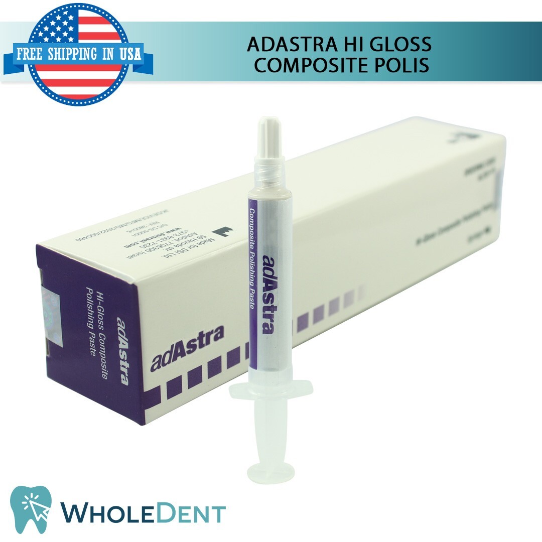 Adastra Hi-Gloss Composite Polishing Paste Syringe 4g Dental Spearmint Material
