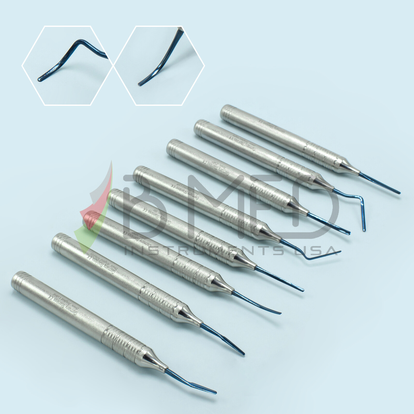 B Med Dental Flexible Periotome Kit Titanium Tips Root Extraction Periodontal