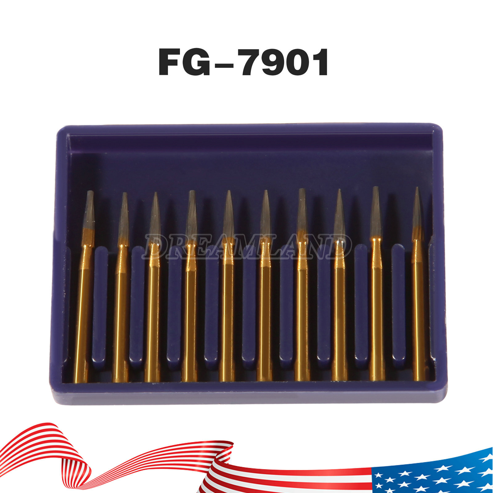 Round Carbide Burs for Friction Grip High FG (Choose Your Size & Qty) 19mm 25mm