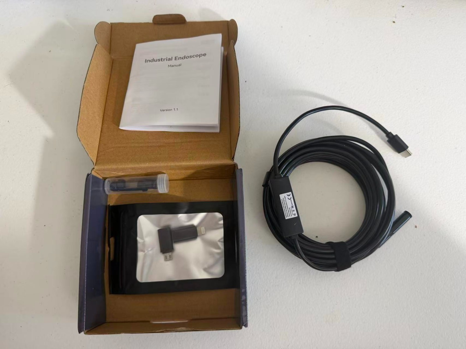 NIB Industrial Endoscope IP67 HD Inspection Camera waterproof NEW 1080p