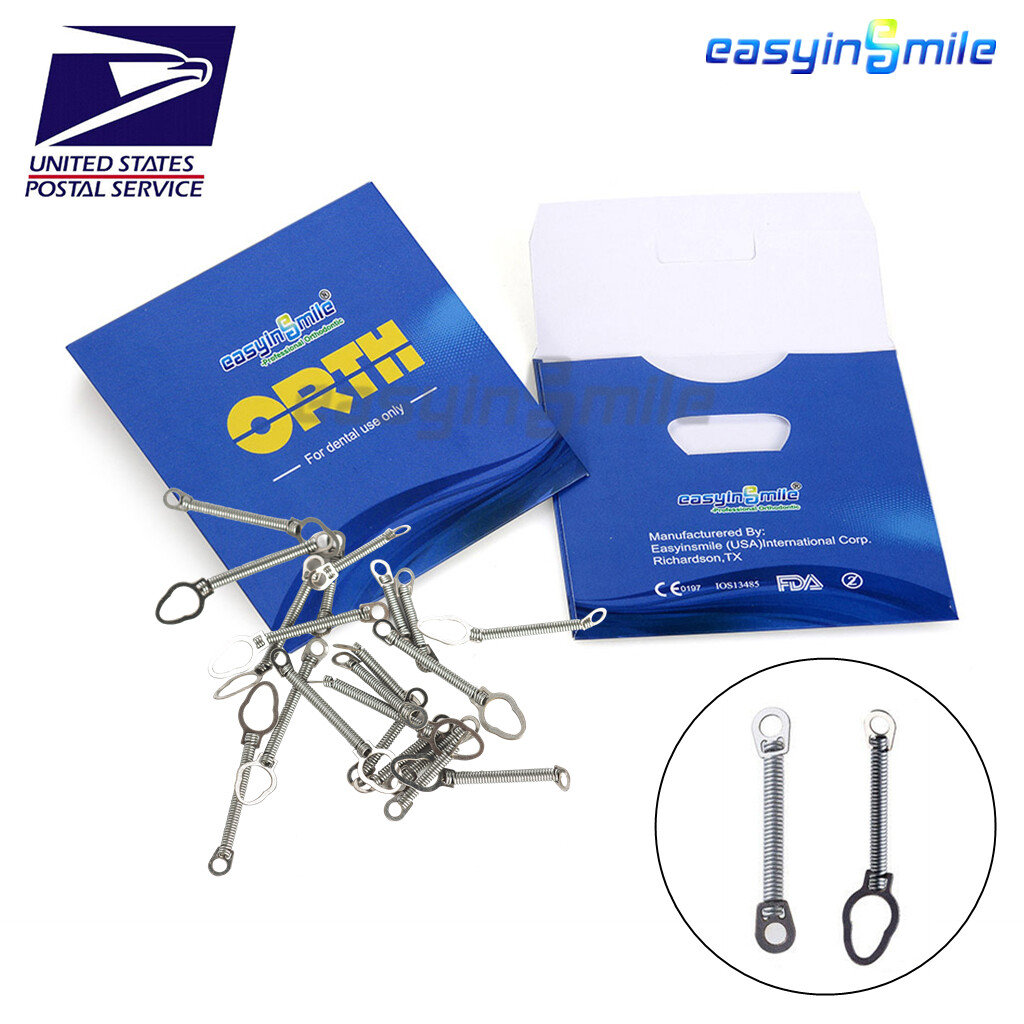 Dental Orthodontic Niti Open Closed Coil Spring 010 012 6/9/12mm 180mm Archwire