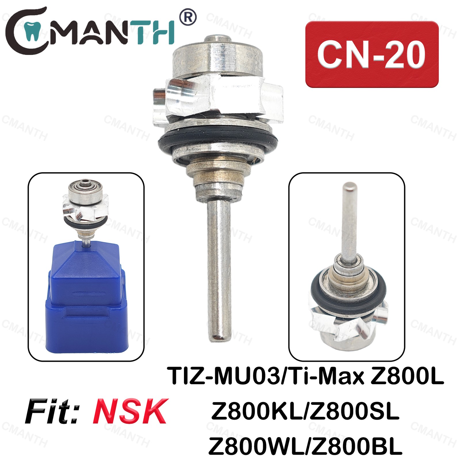 US Dental Handpiece Rotor Fit NSK TIZ-MU03 TI-Max Z800L/Z800KL/Z800SL/Z800WL/BL