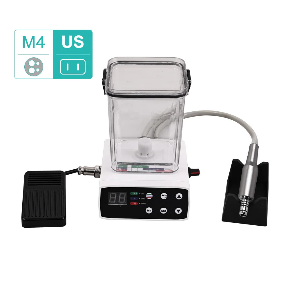 Dental Electric Micromotor Motor 1:5 Handpiece with Water Tank Portable Practice
