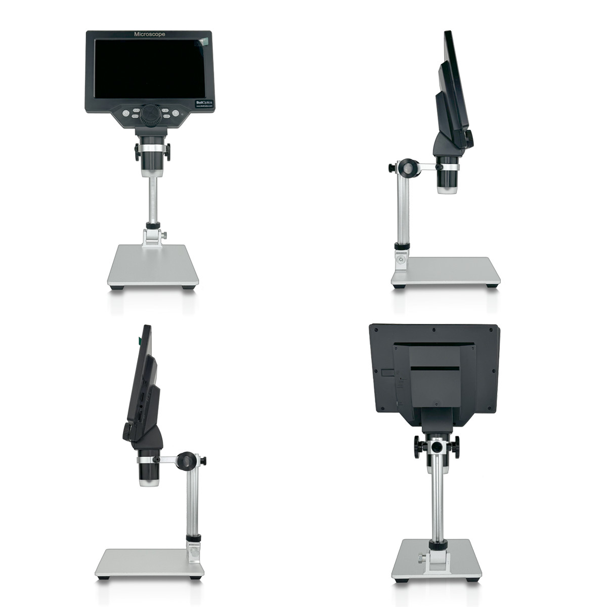 1-1200X LED Digital Microscope, HD 7 inch LCD Screen, 12 MP for Coin, Soldering