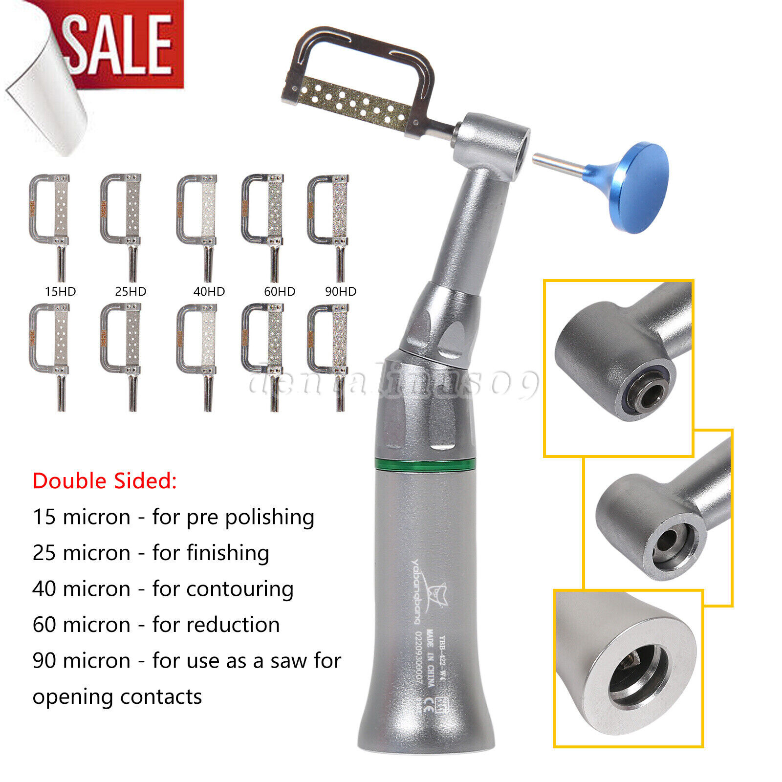 Dental 4:1 Reduction Contra Angle Handpiece 4:1 Interproximal Strips IPR Sets sa