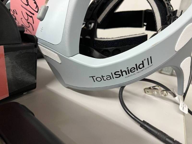 Zimmer Biomet TotalShield II Surgical Helmet System, 3 Helmets, batteries Works