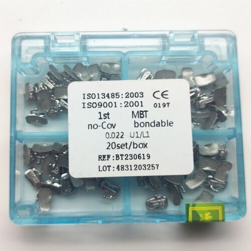 20Set Dental Orthodontic Bondable Buccal Tube 2nd MBT 022 U1/L1 Molar Tubes Mesh
