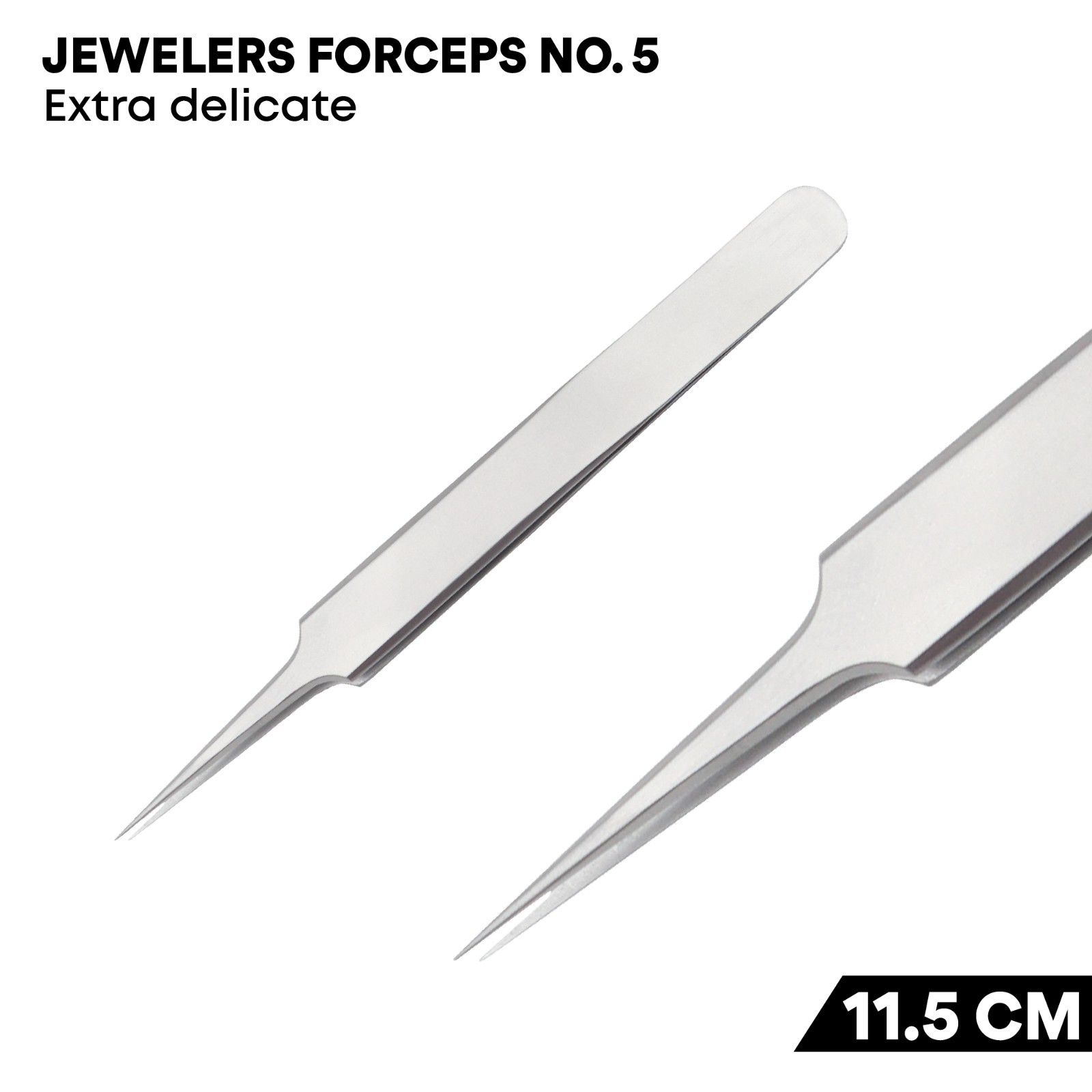 Jewelers Forceps No.5 11.5 cm Stainless Steel Ophthalmic Instruments German