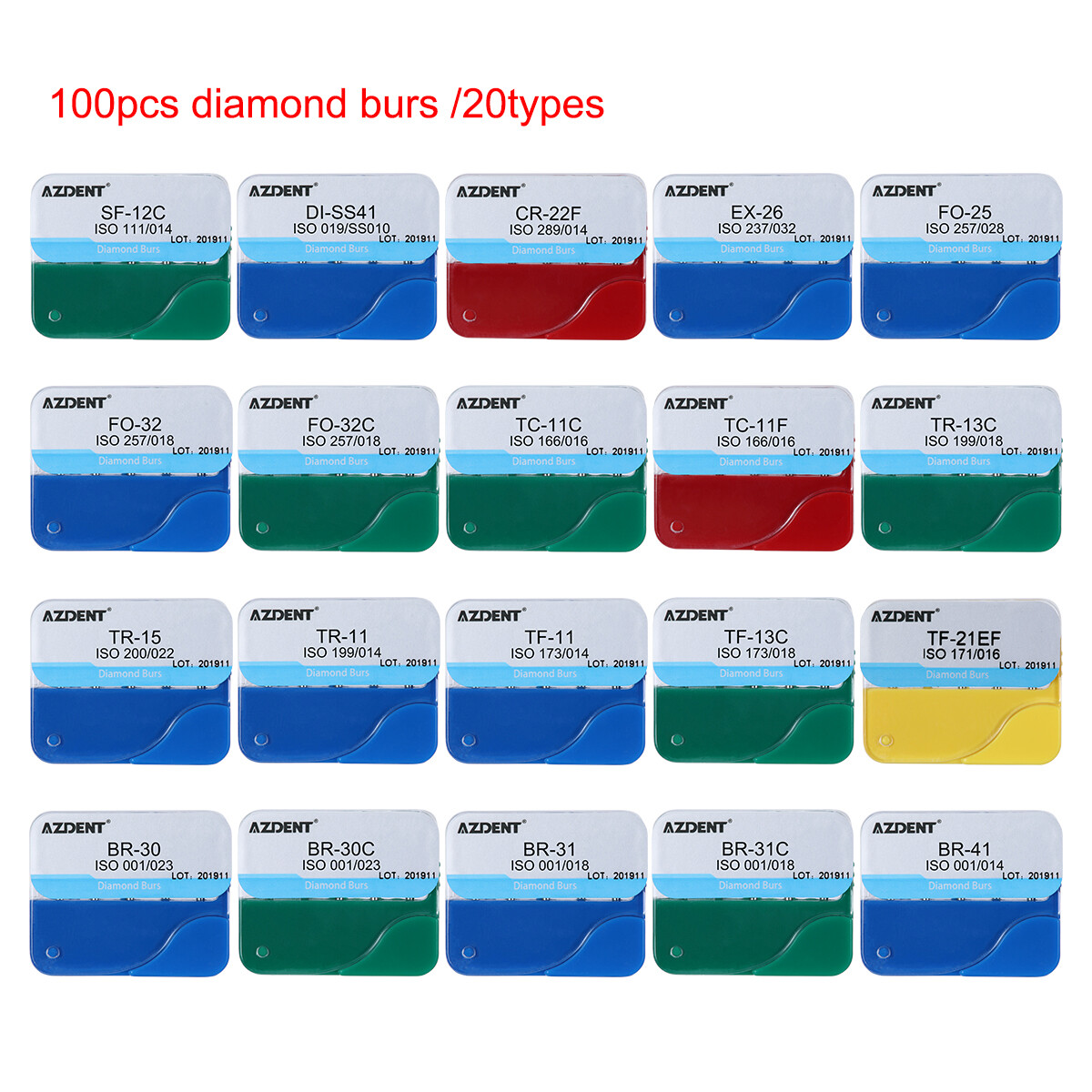 Dental Fiber Optic LED E-generator high speed handpiece /Turbine Cartridges/Burs