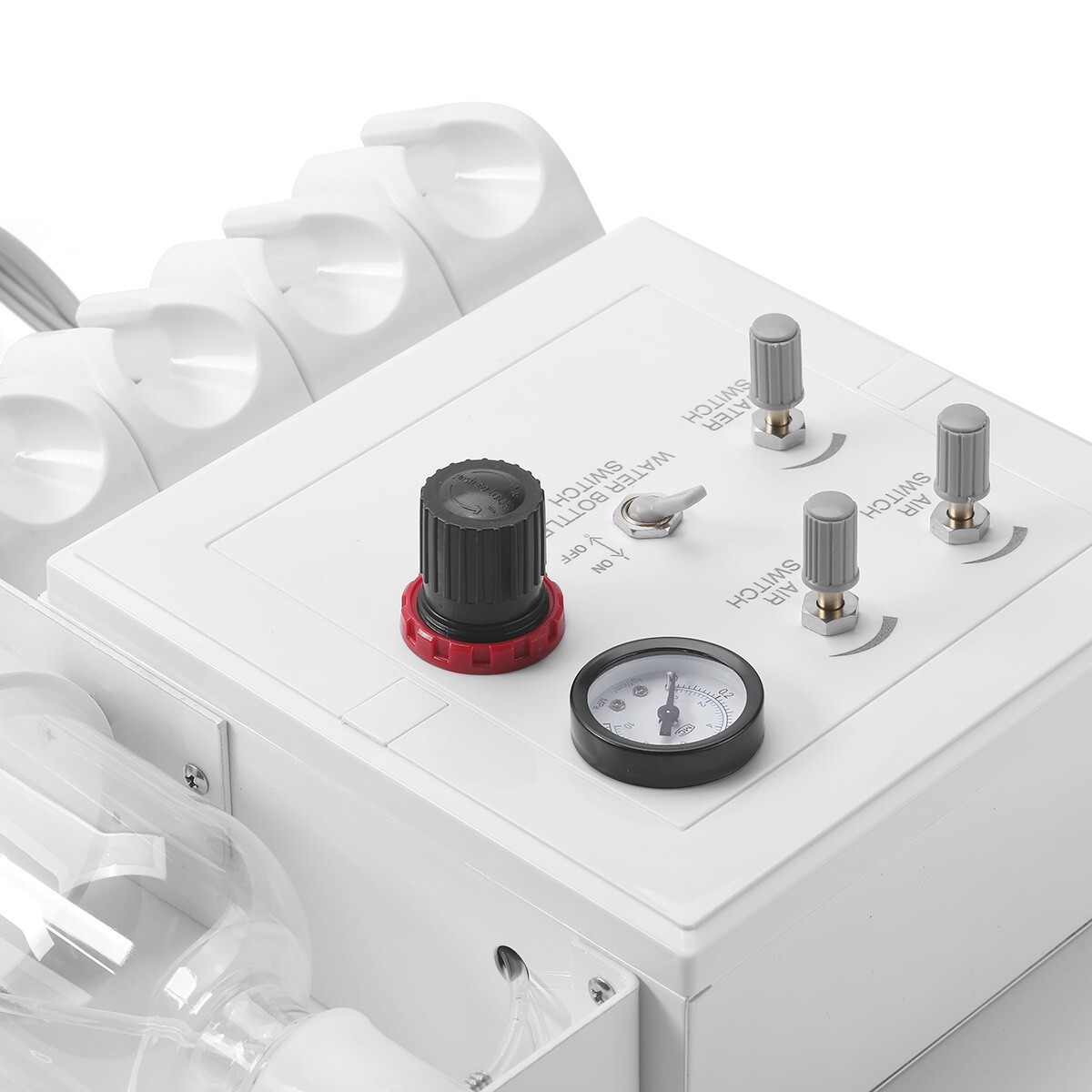 Unidad de turbina dental portátil trabajo succión débil con compresor aire 4Hole