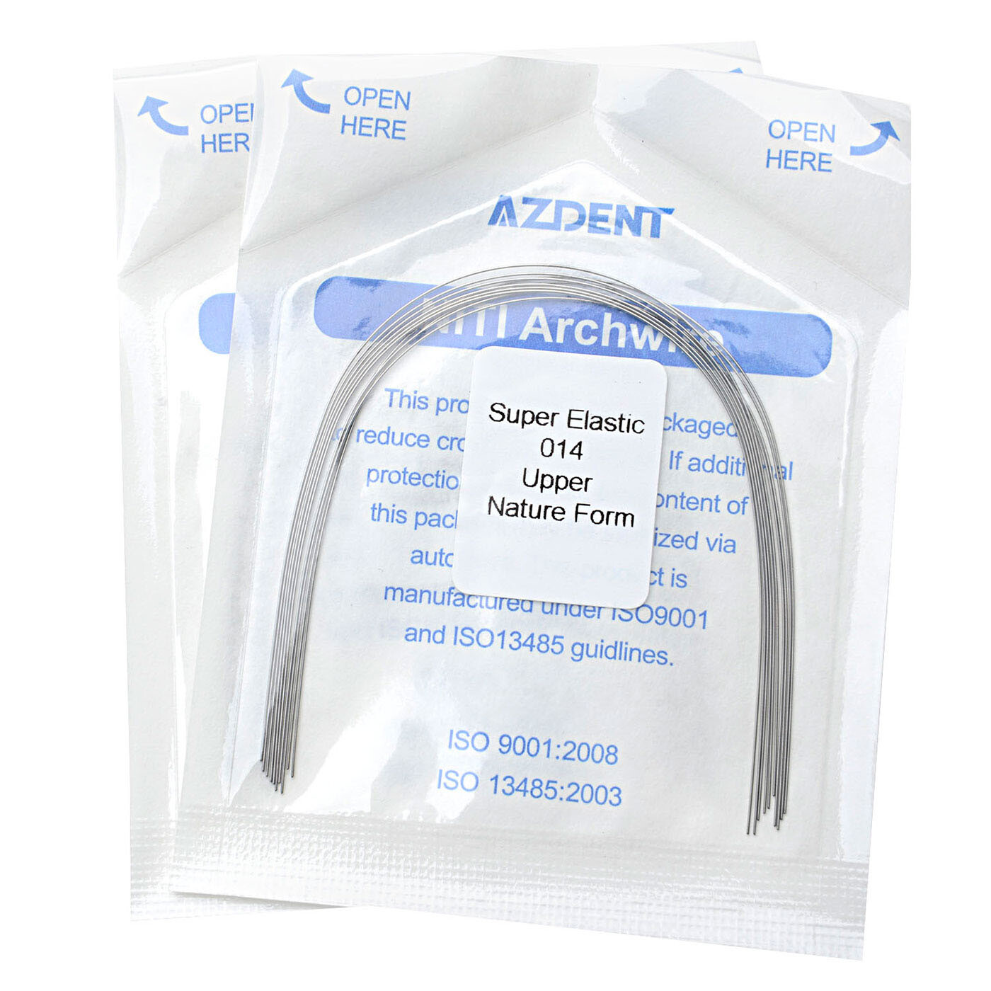 100pcs Dental Orthodontic Super Elastic Niti Round Arch Wires Nature Form AZDENT