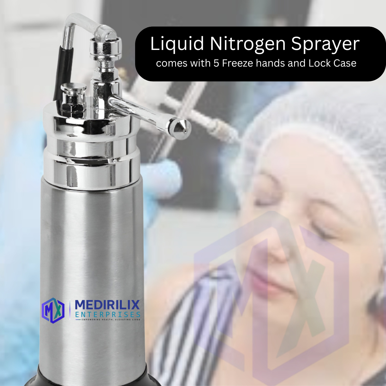 Premium 350ml Mini Cryo Can Liquid Nitrogen Spray for Dermatology Treatments