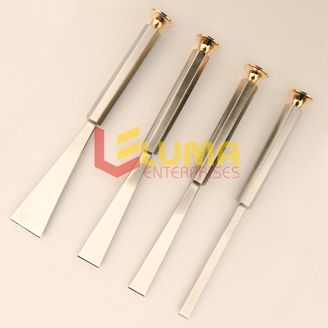 Stille Osteotome Bone Chisel TC Surgical Orthopedic Instruments set of 4 Pieces